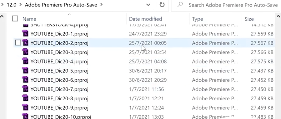 como encontrar una secuencia perdida en premiere pro agustin elena caduk 2