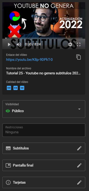como forzar subtitulos en youtube en 2022 agustin elena caduk 3